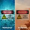 Signmission Electrocution Hazard Crane Danger Sign, Vinyl Decal, 7in W x 5in L, 2PK OS-2PACK-DS-D-57-L-1822 - alternate 3